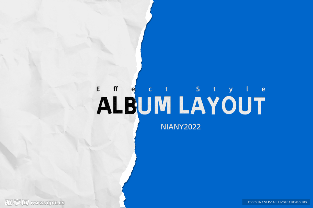 撕纸纹理海报画册版式