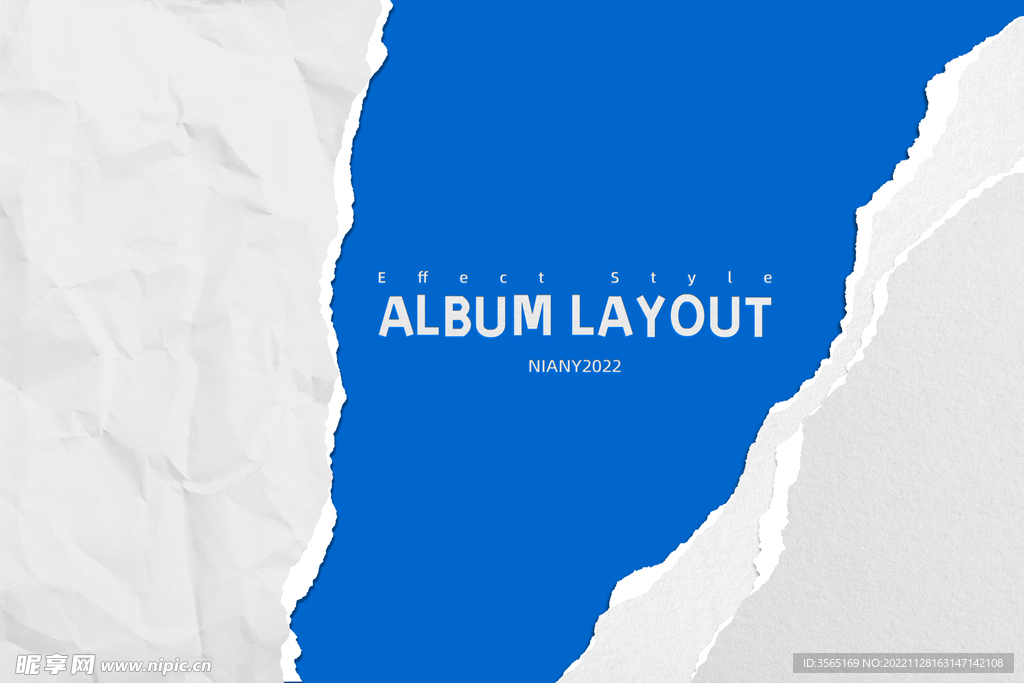 撕纸纹理海报画册版式