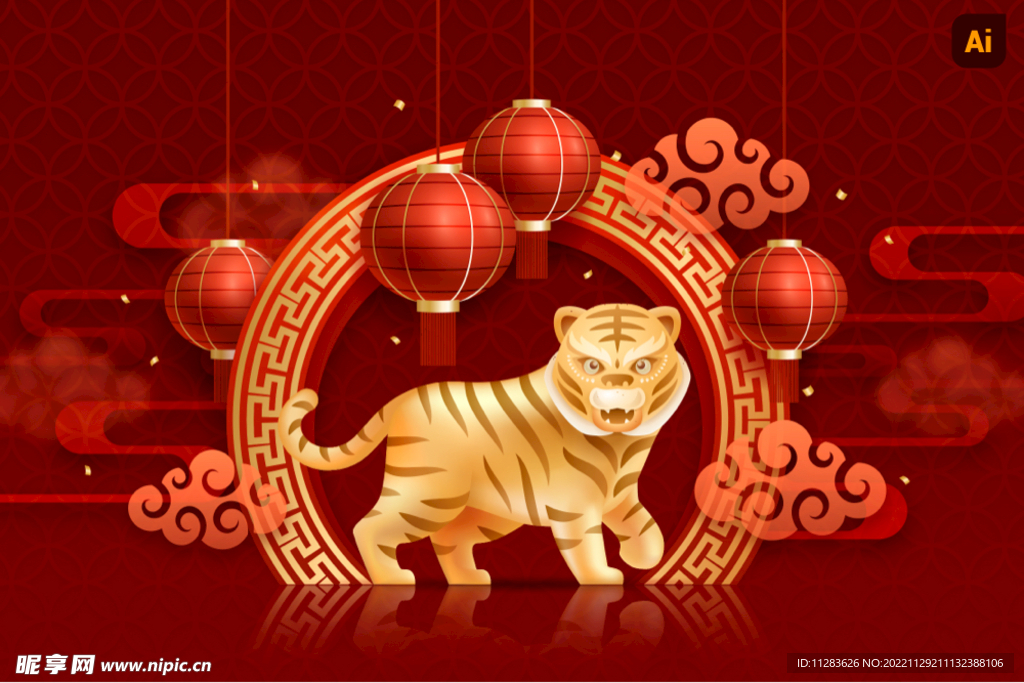 春节灯笼海报