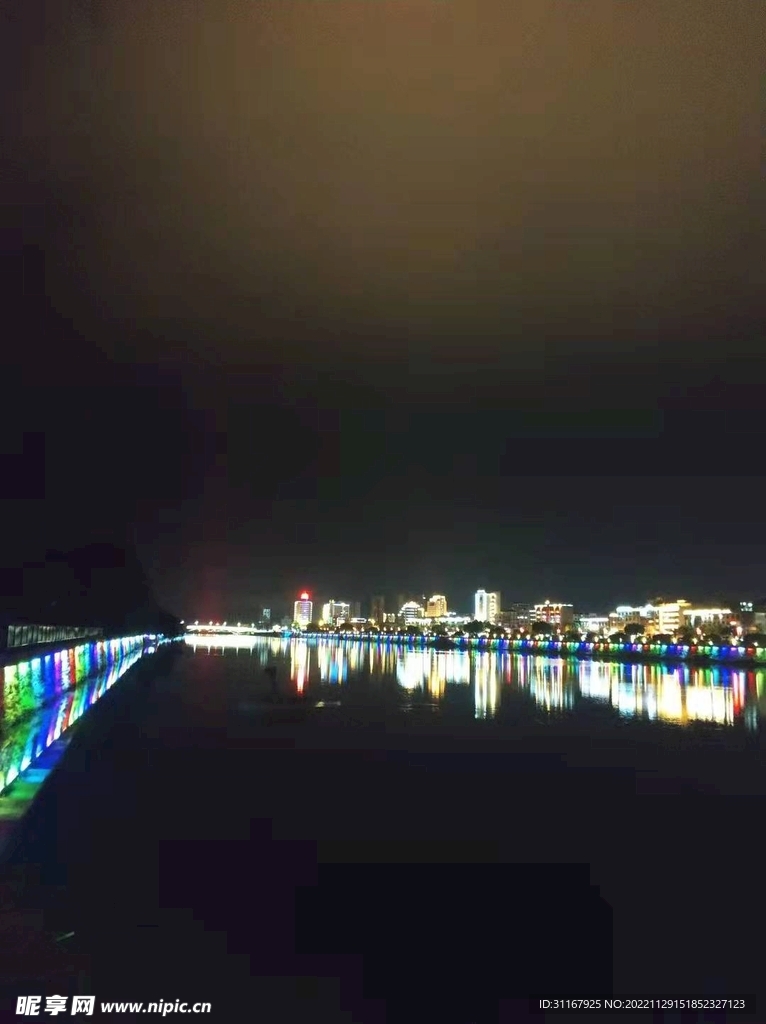 上杭汀江夜景
