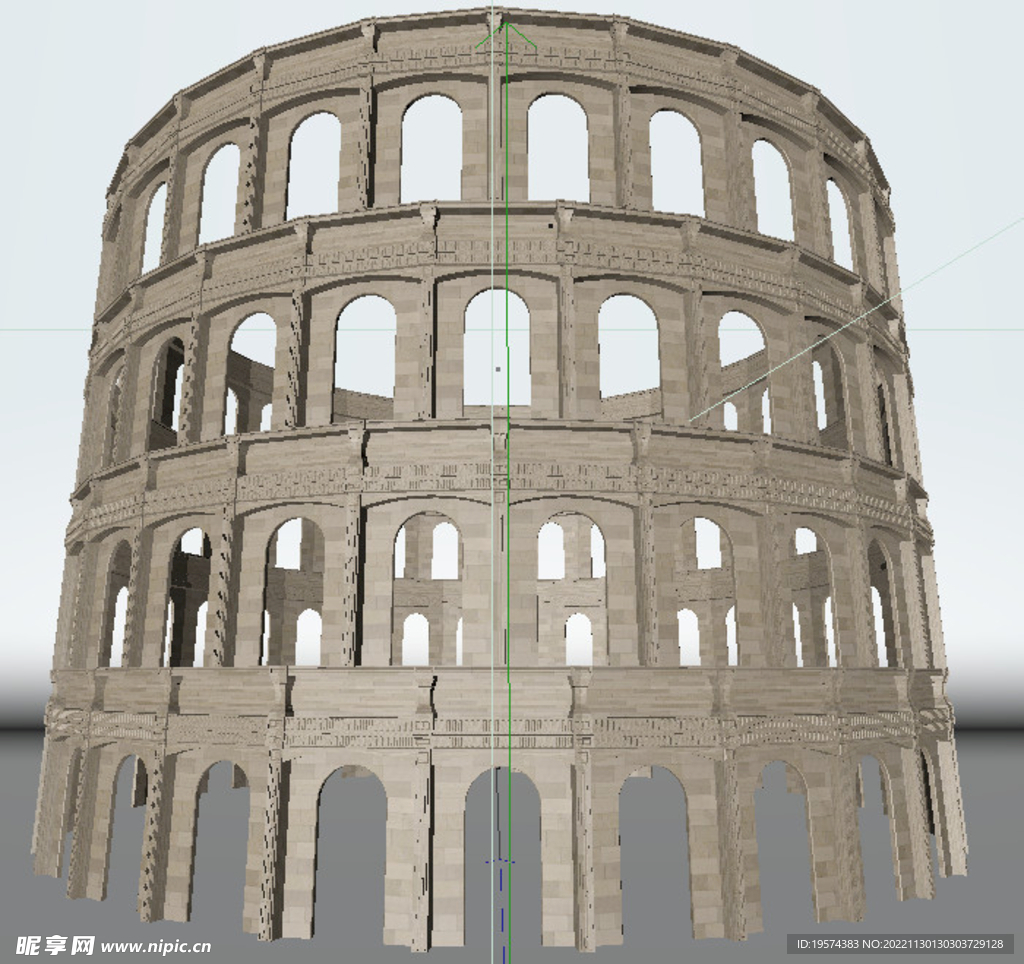 C4D模型罗马竞技场