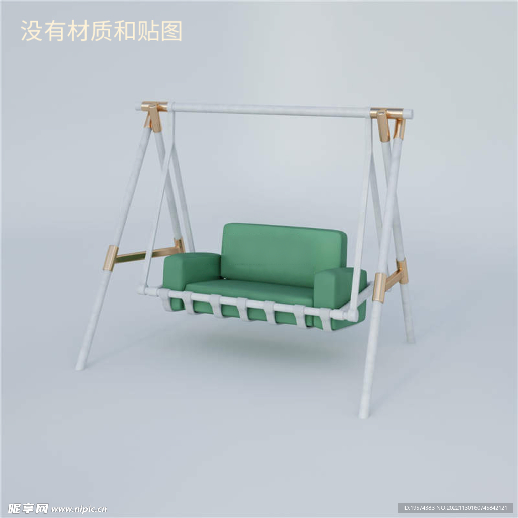 C4D模型秋千