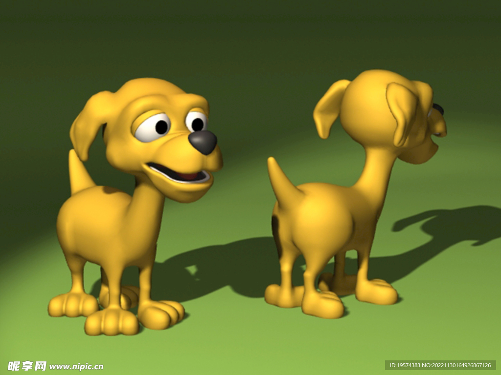 C4D模型狗