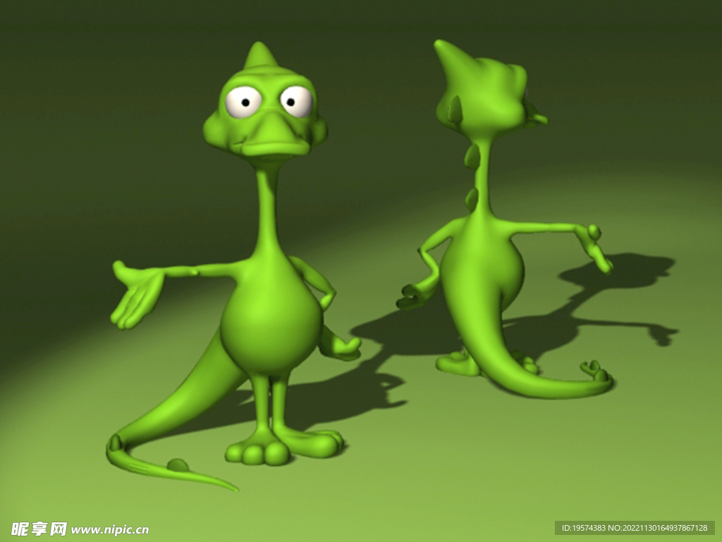 C4D模型小恐龙