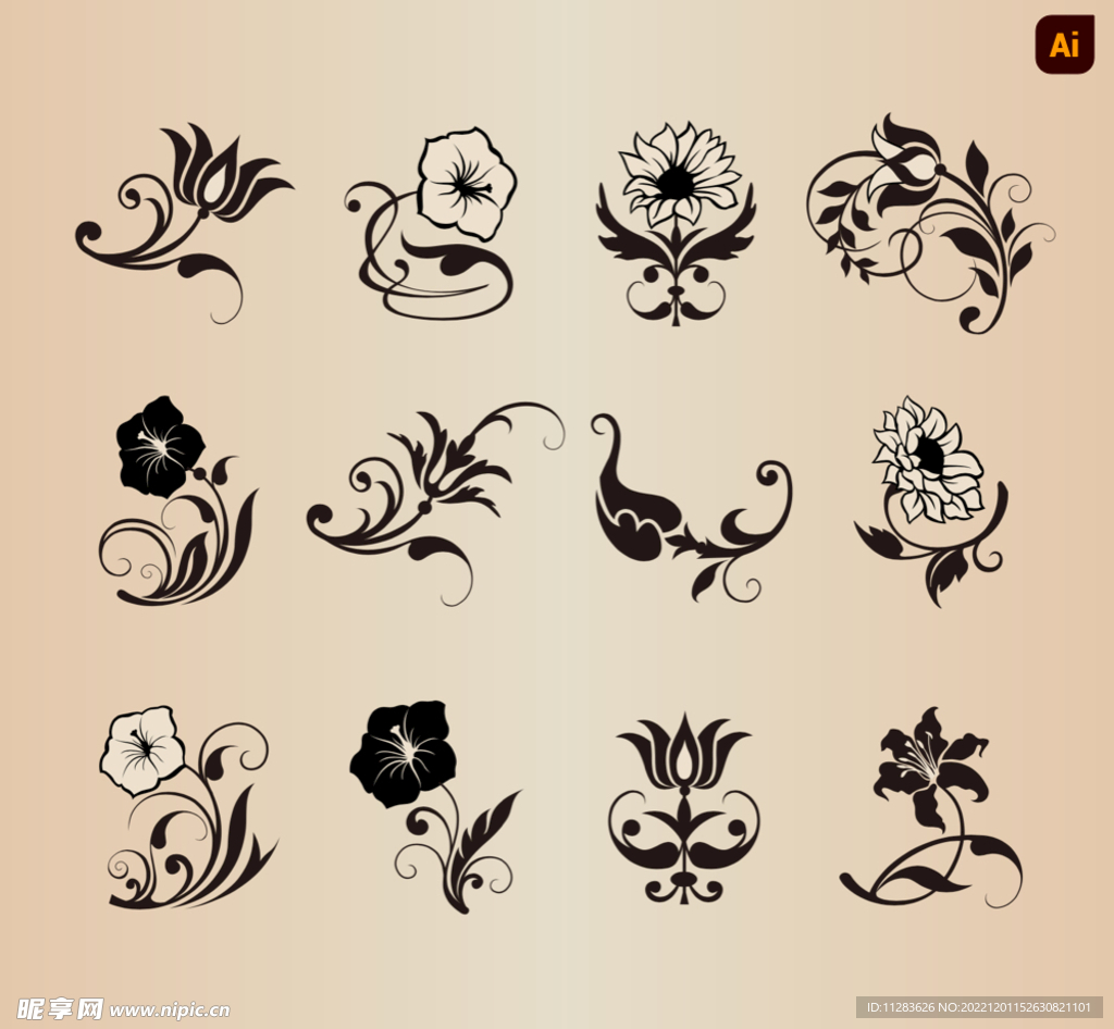 花草花纹