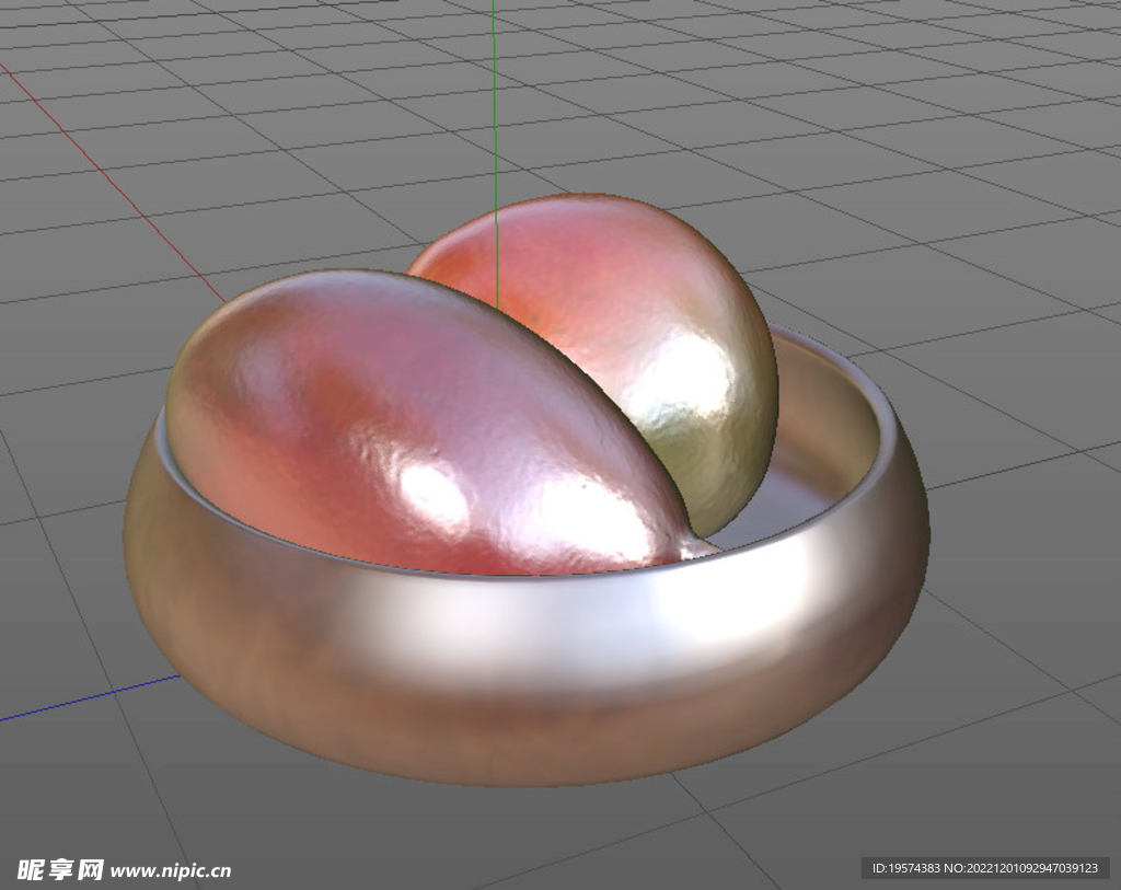 C4D模型 芒果  