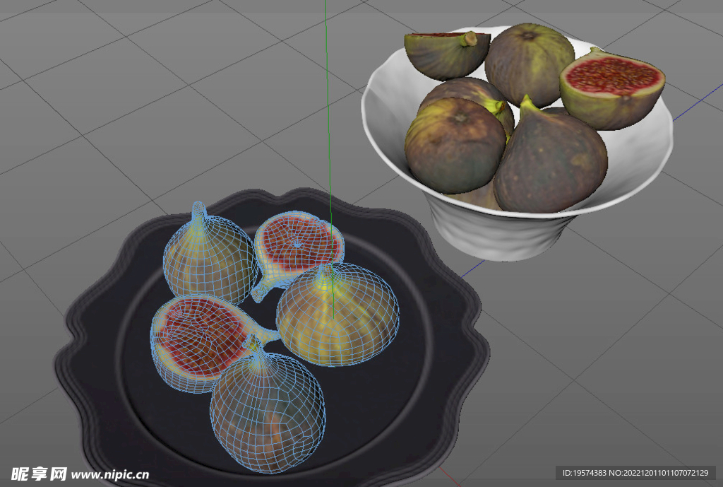 C4D模型 无花果