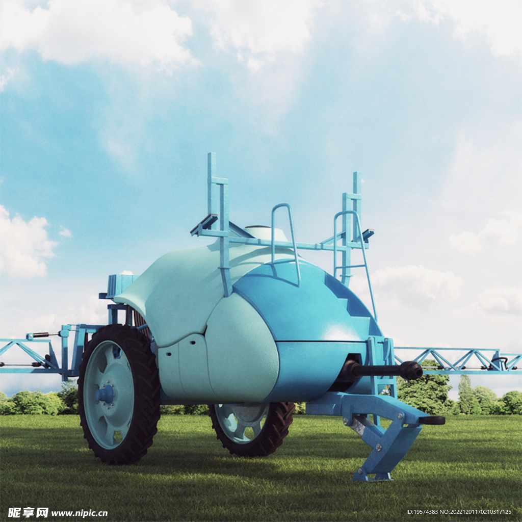 C4D模型 农药喷洒机  