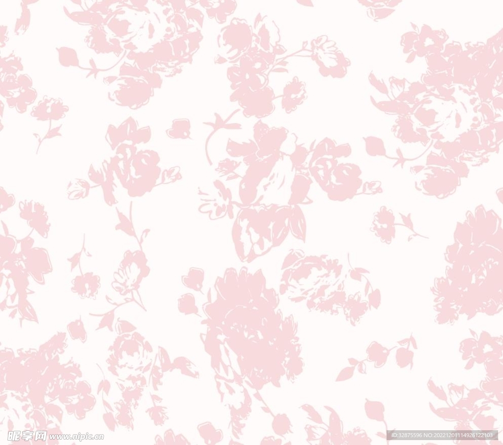 色块花 单色花 碎花