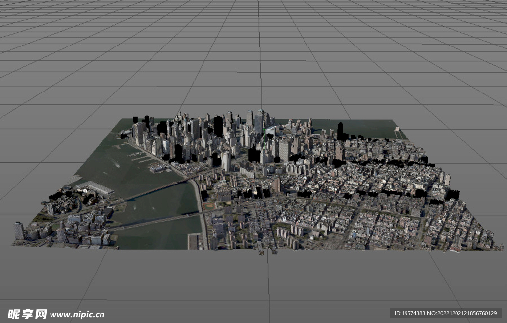 C4D模型 一座城市