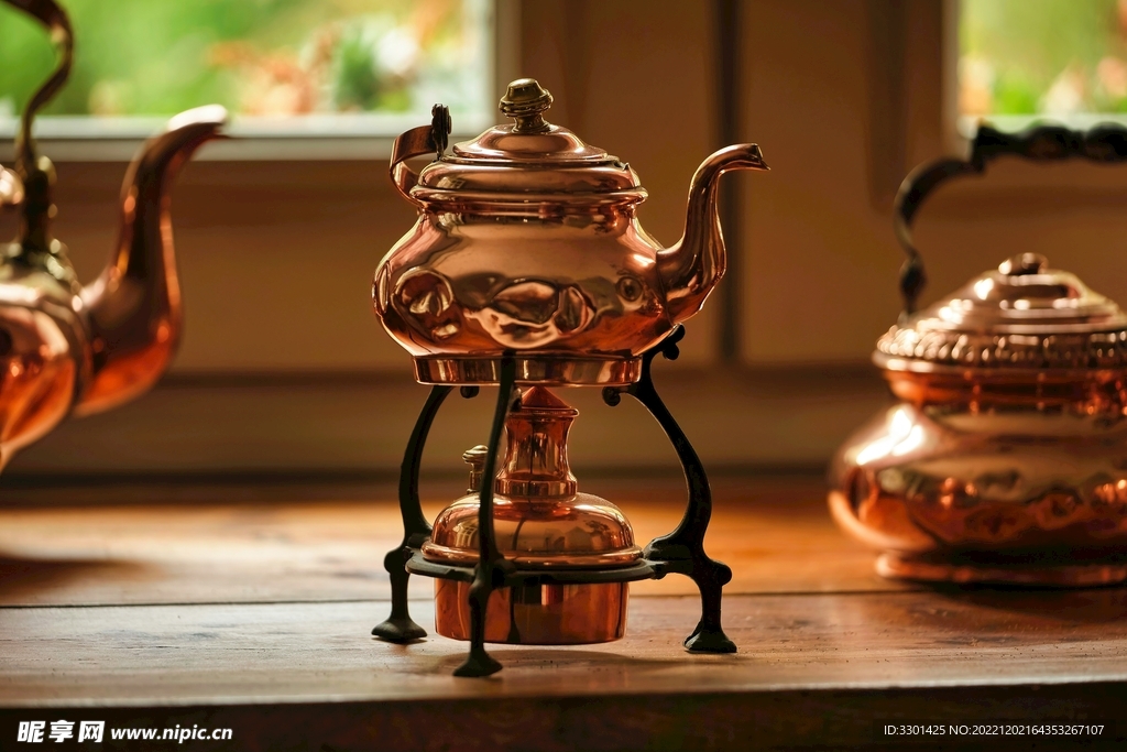 厨房铜茶壶 