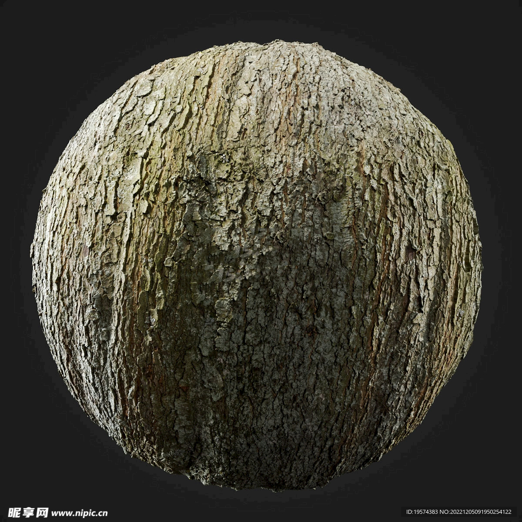   C4D模型 树皮