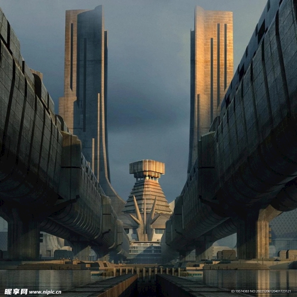 C4D模型建筑物