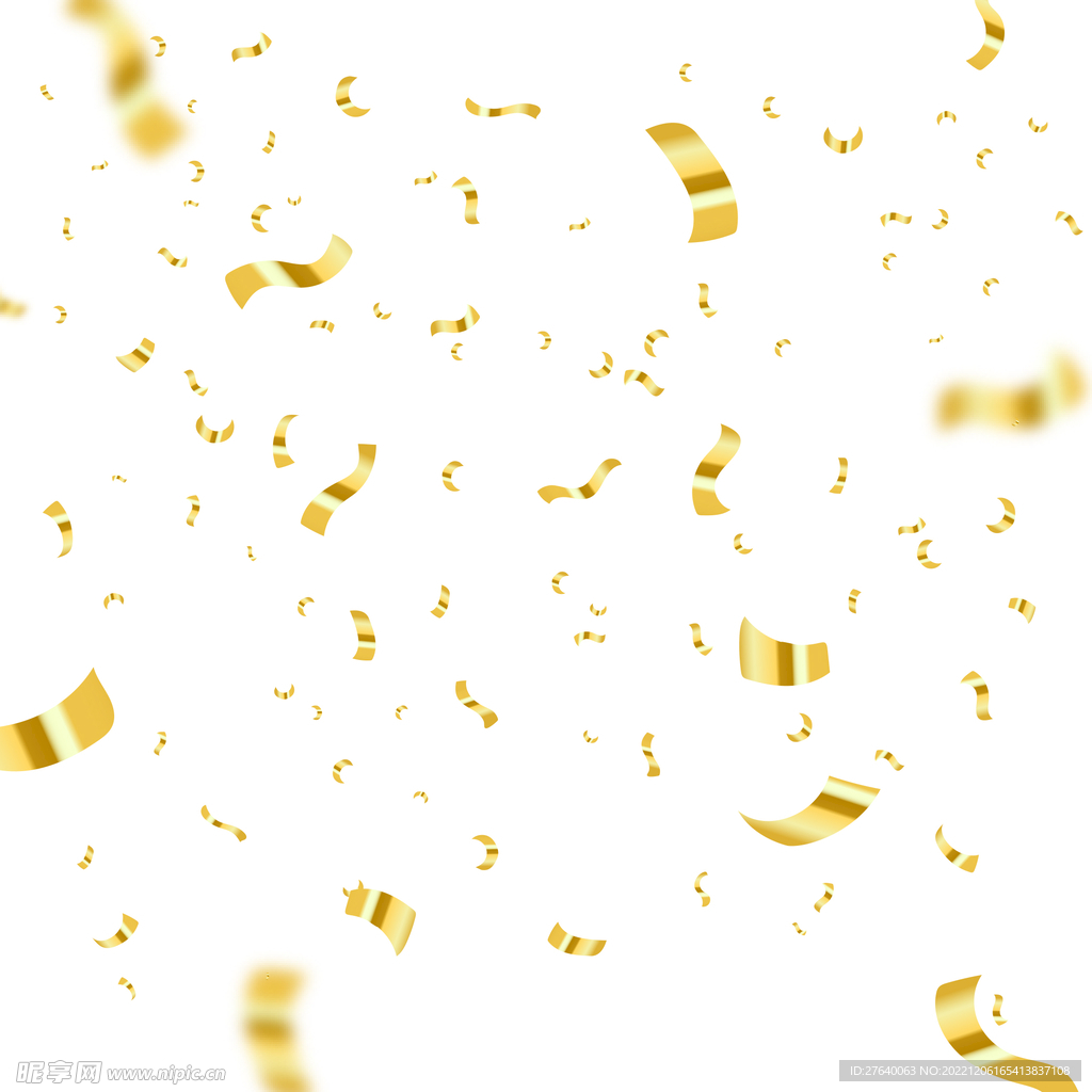 金色彩屑图片