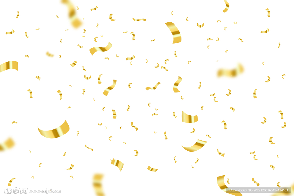 金色彩屑图片