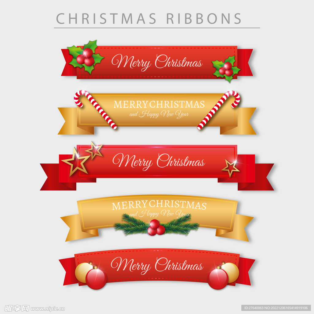 圣诞节产品标题栏图片