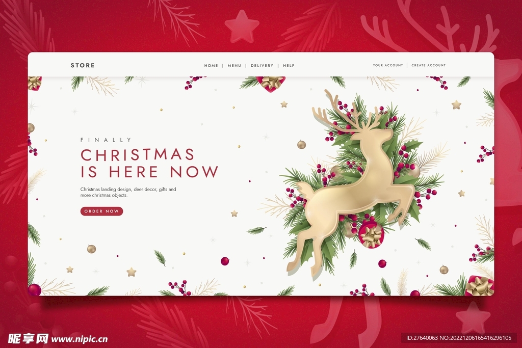 圣诞节海报图片