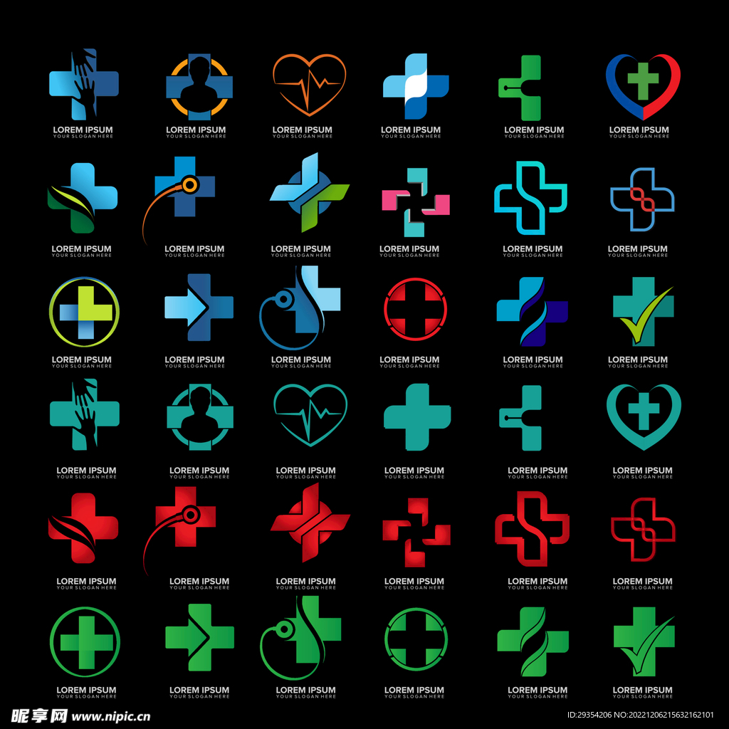 十字架图标logo设计图片