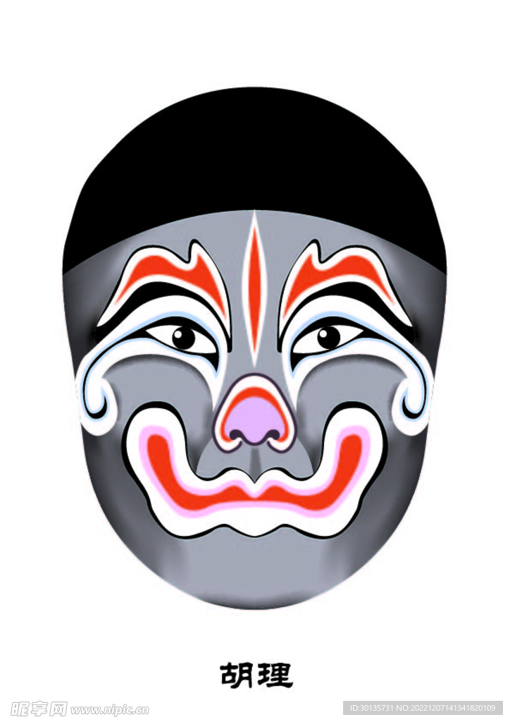 胡理 脸谱 京剧