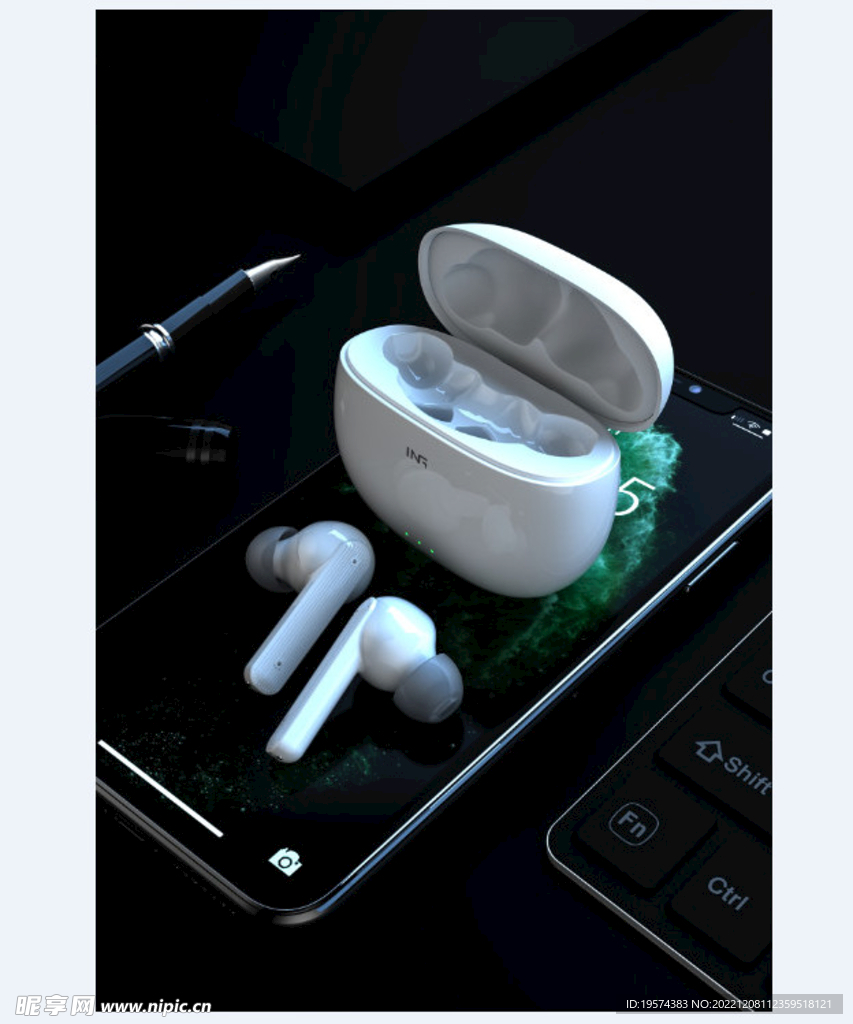 C4D模型 耳机 