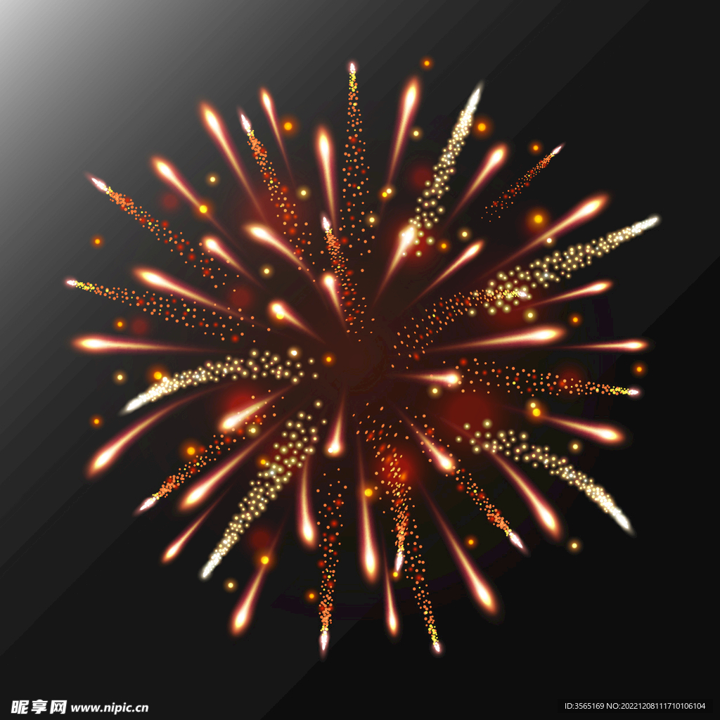 绚烂节日烟花AI矢量素材