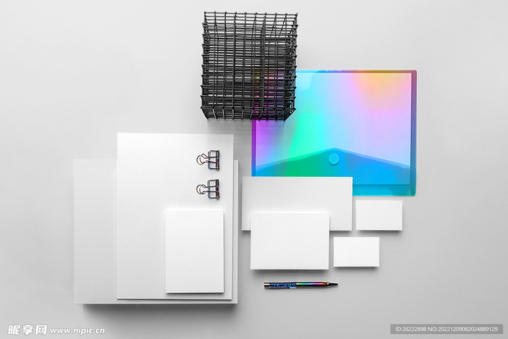 VI设计办公光影场景样机 