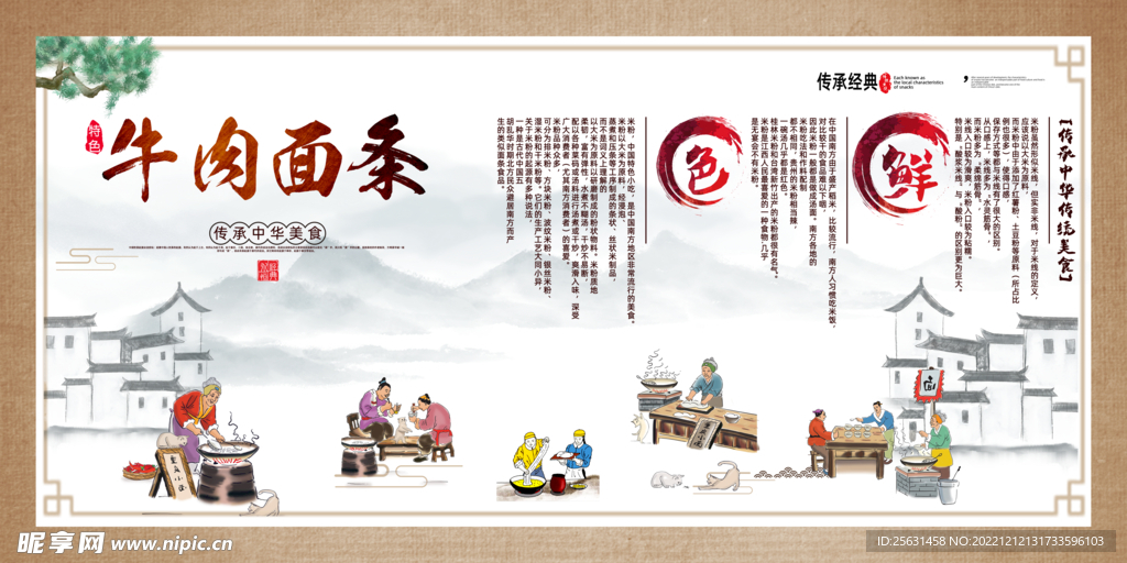 牛肉面海报