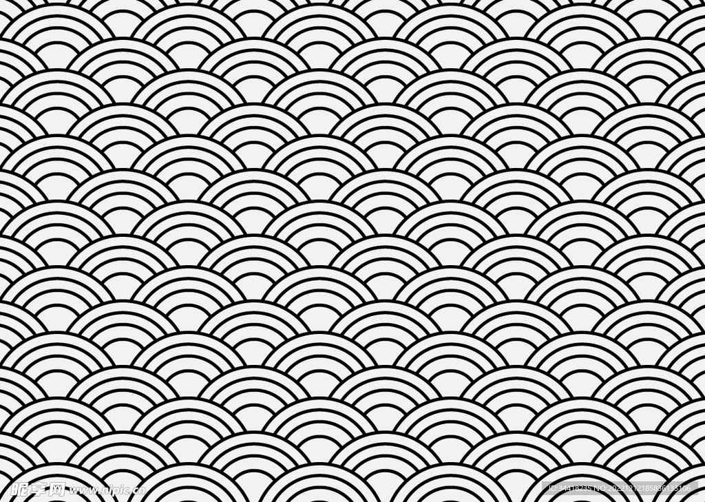 中式波纹 服饰底纹