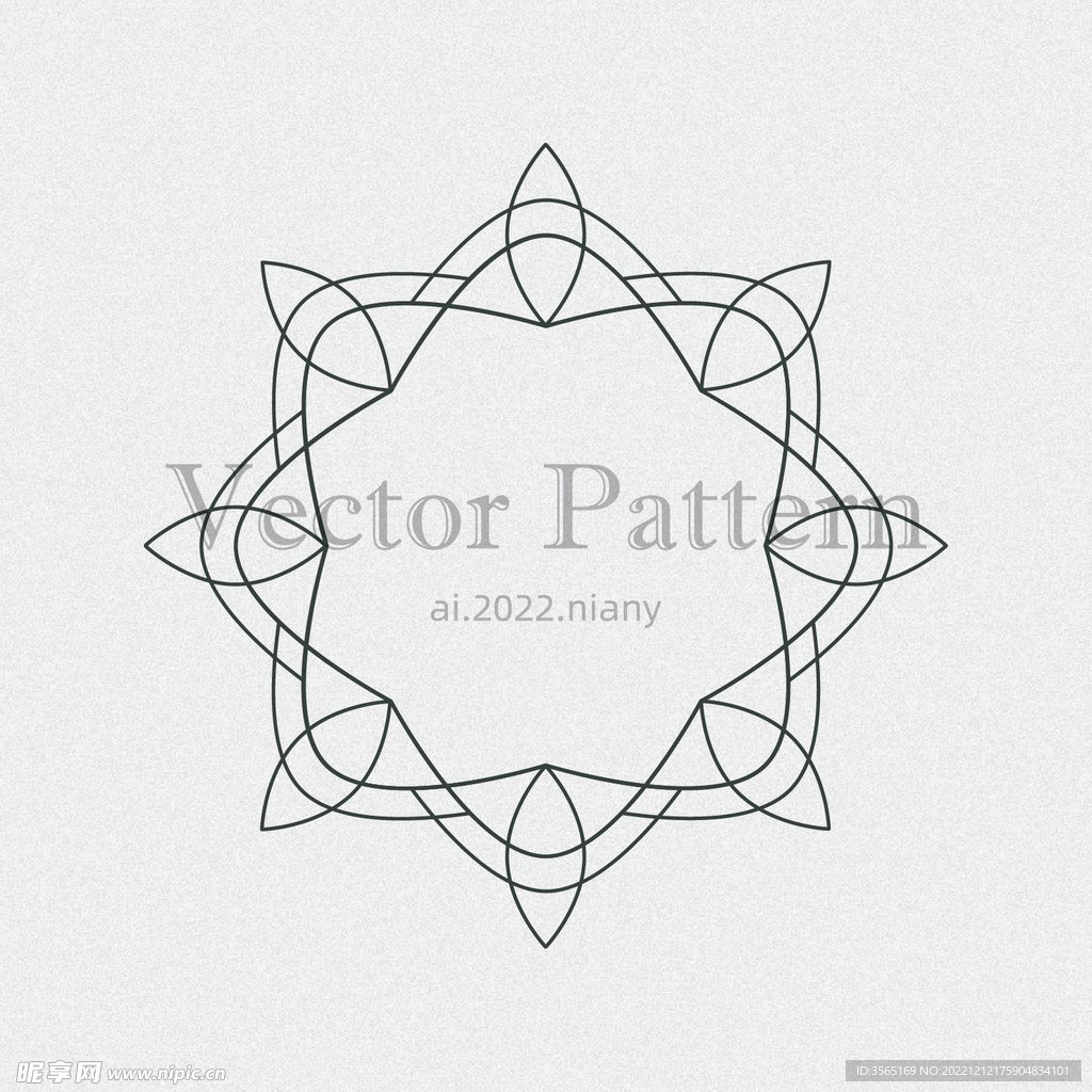 矢量AI装饰花纹图案