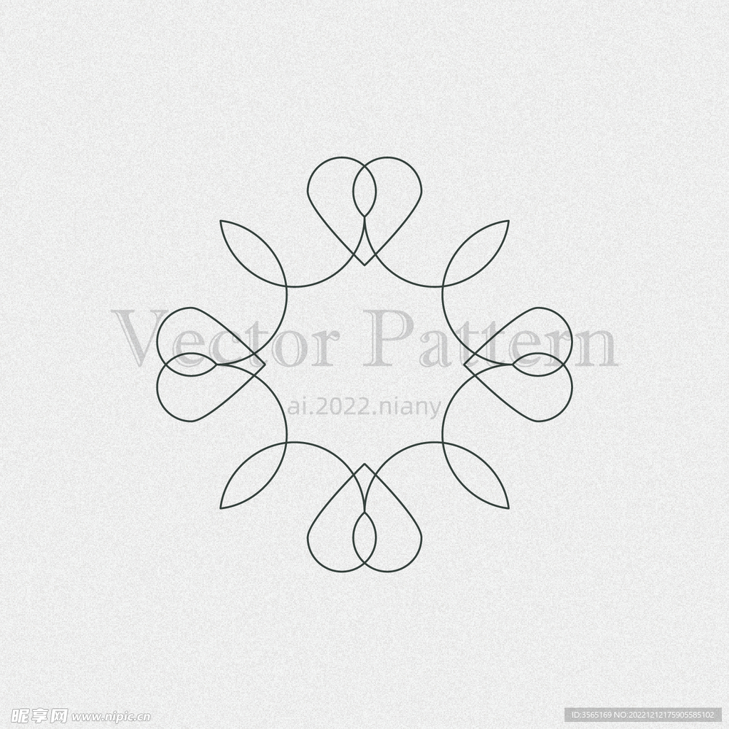 矢量AI装饰花纹图案