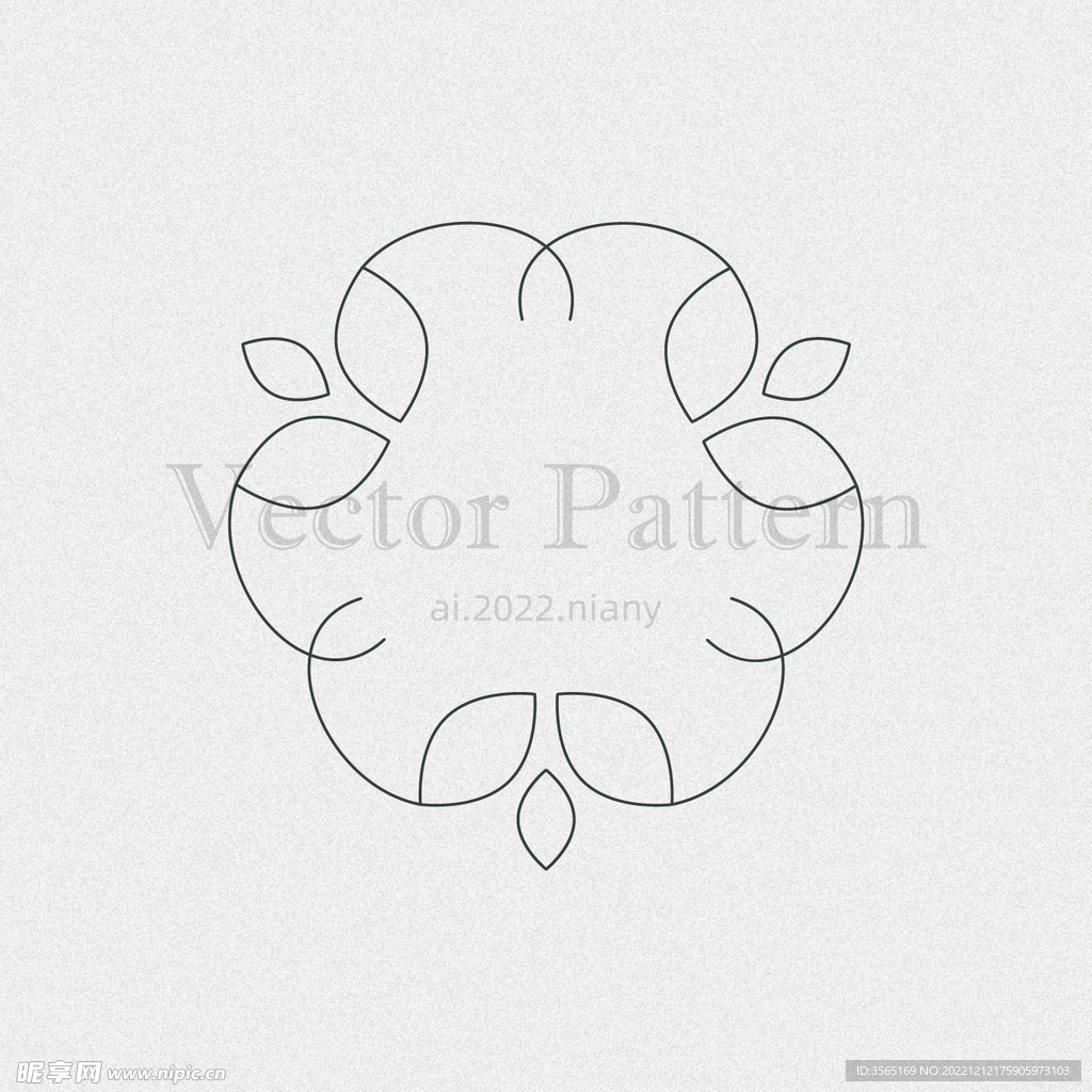 矢量AI装饰花纹图案