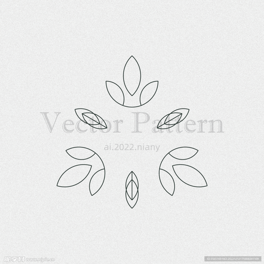 矢量AI装饰花纹图案