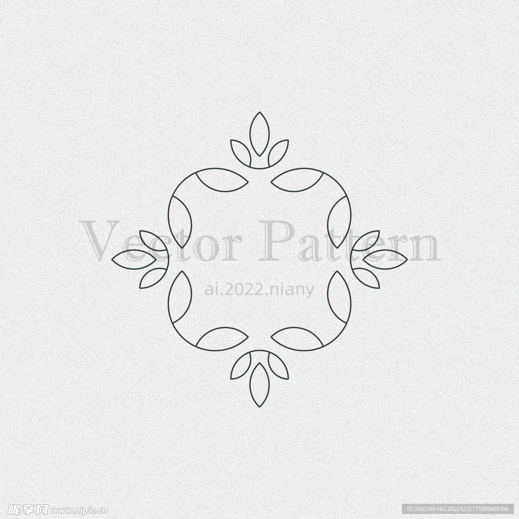 矢量AI装饰花纹图案