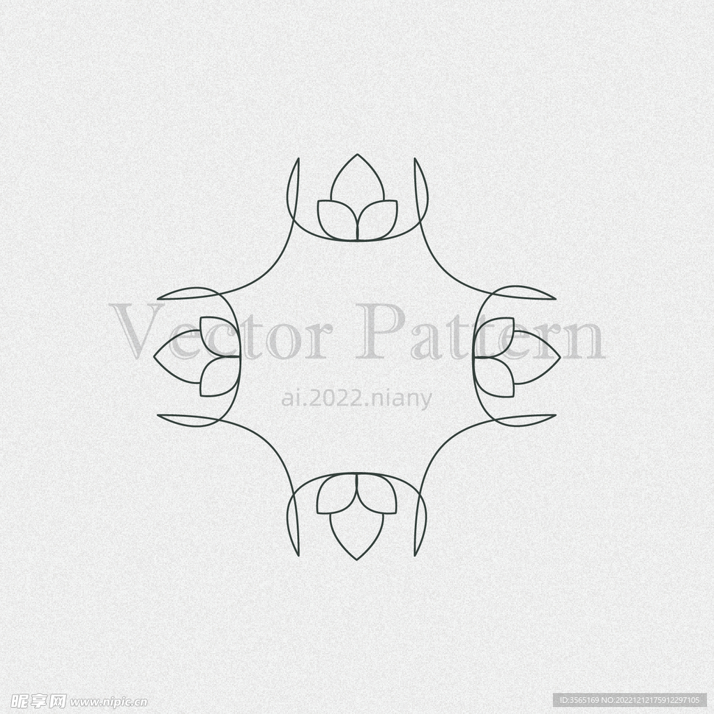 矢量AI装饰花纹图案