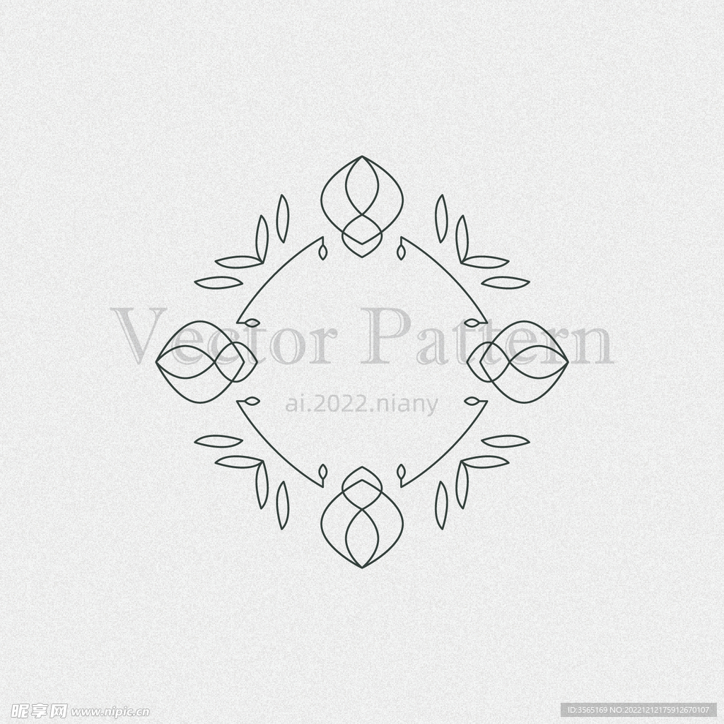 矢量AI装饰花纹图案