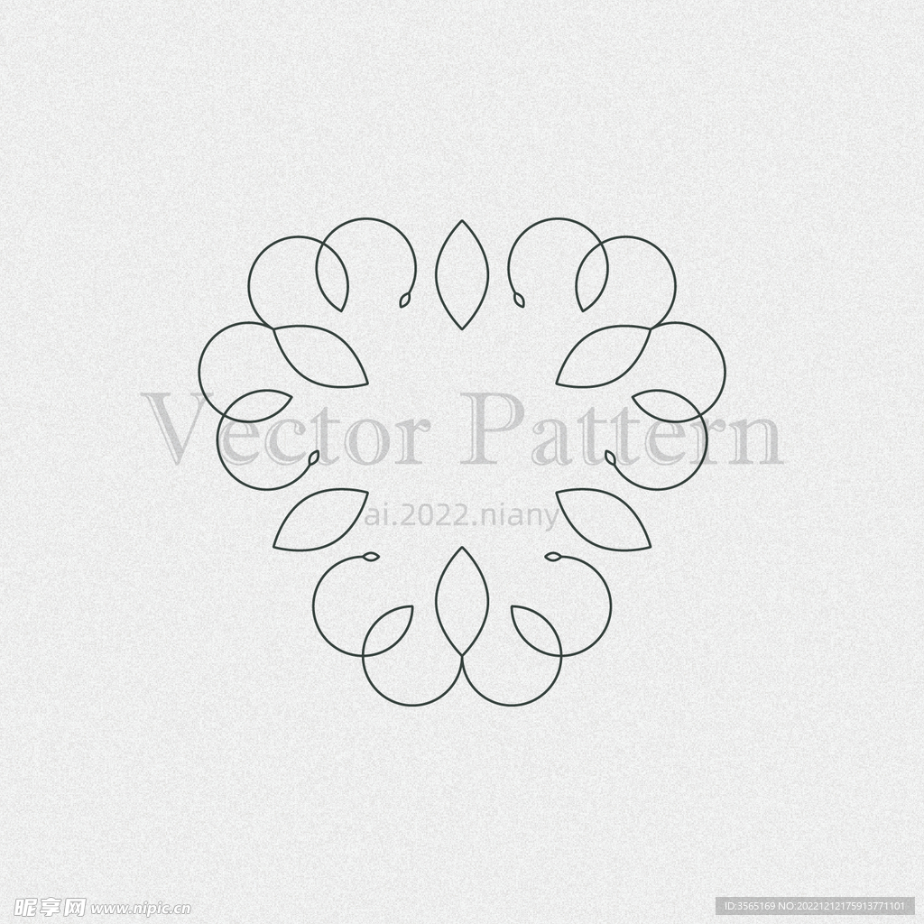 矢量AI装饰花纹图案