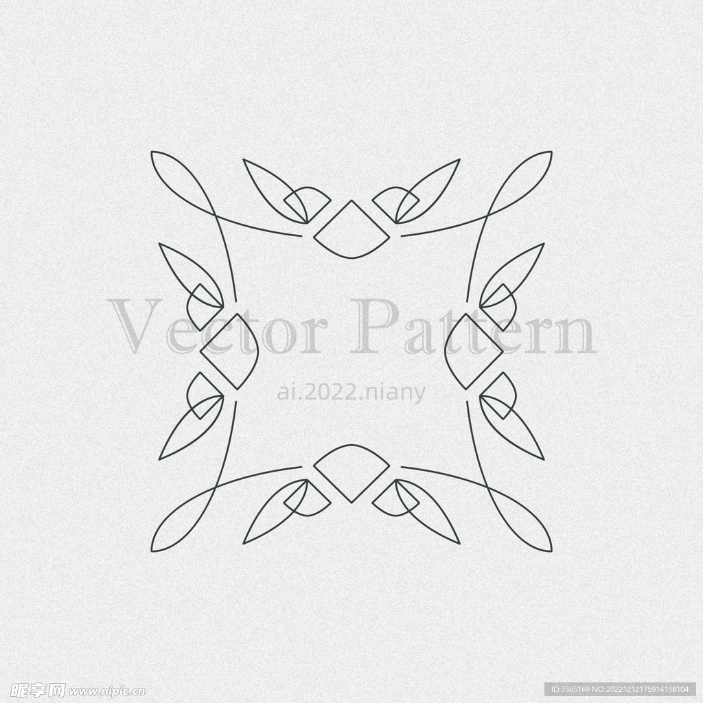 矢量AI装饰花纹图案