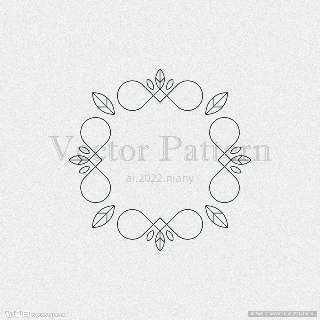 矢量AI装饰花纹图案