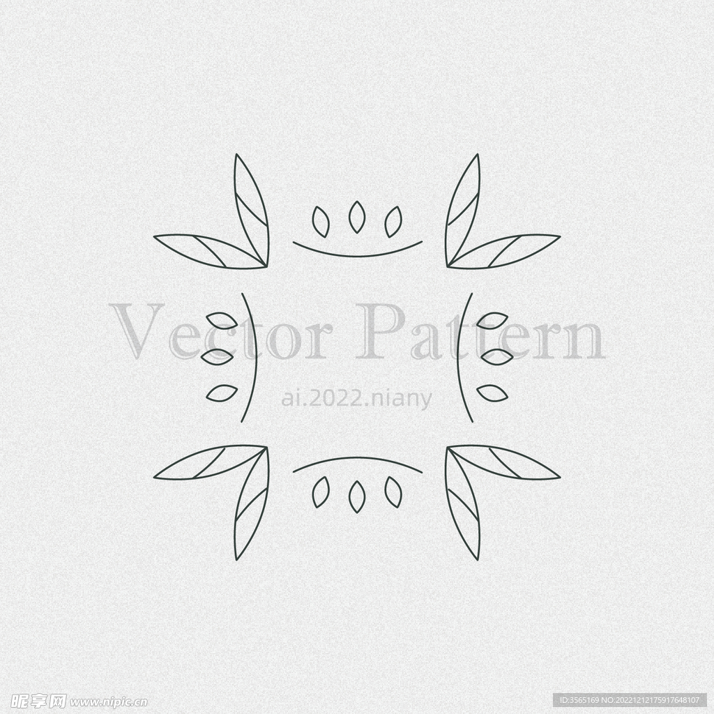 矢量AI装饰花纹图案