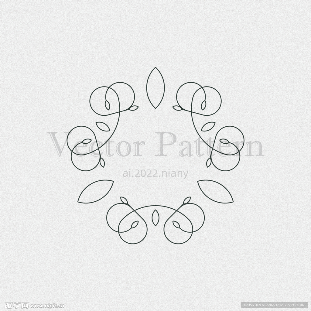 矢量AI装饰花纹图案