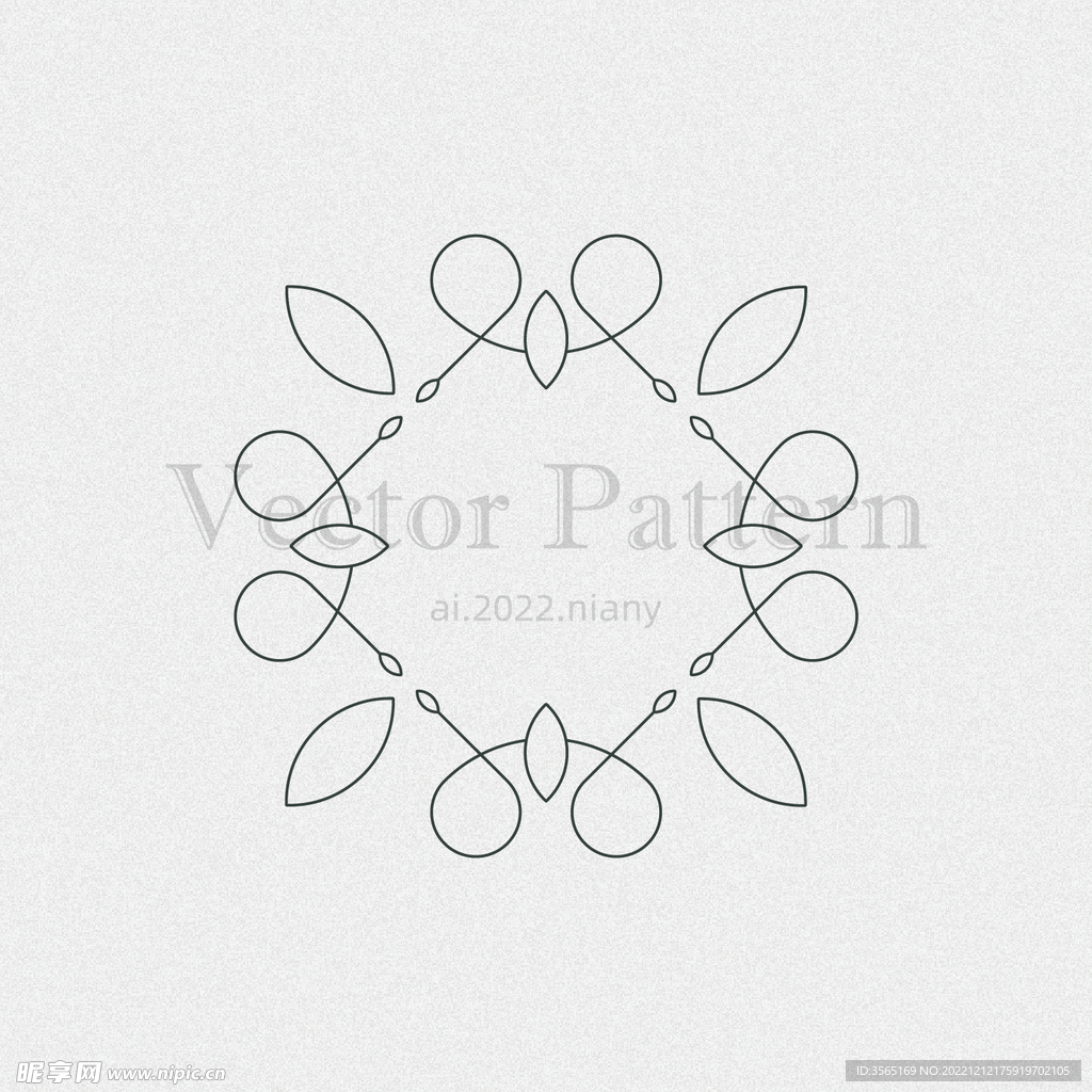 矢量AI装饰花纹图案