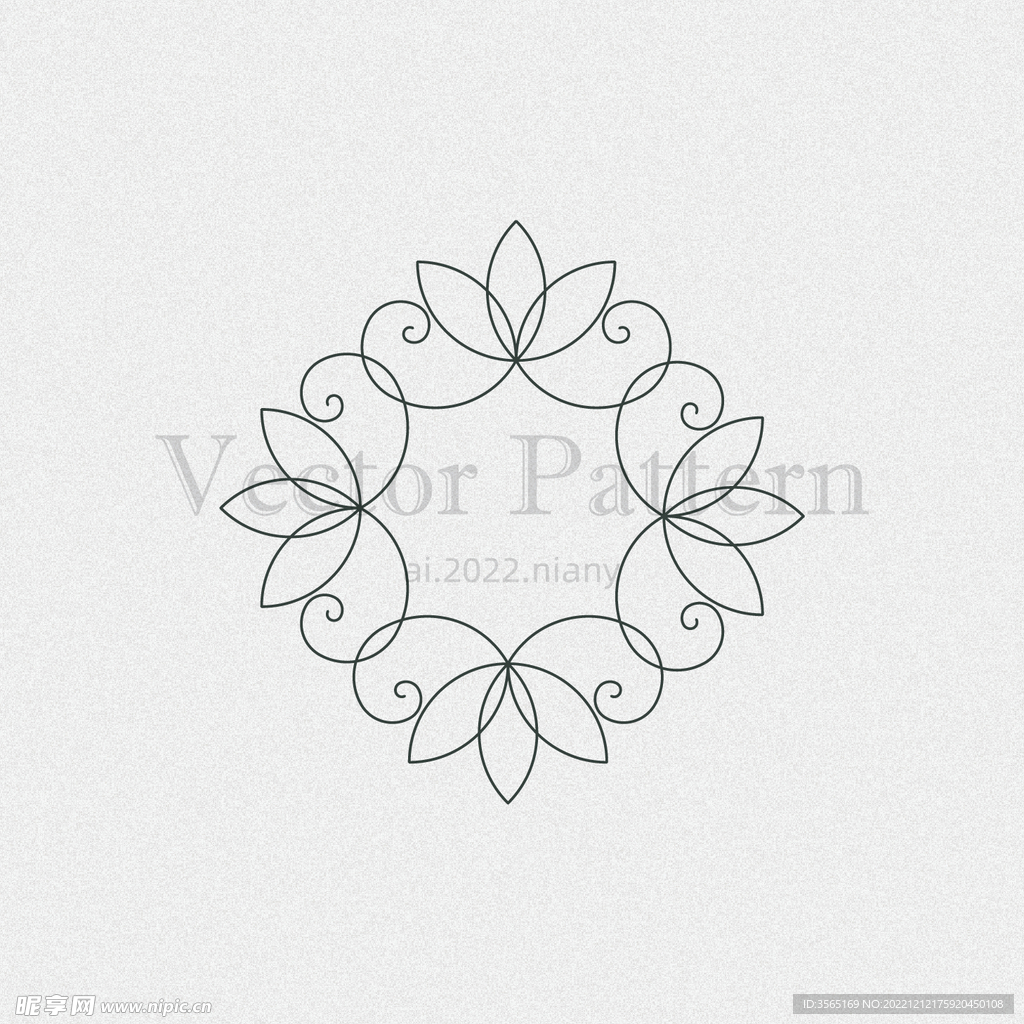 矢量AI装饰花纹图案