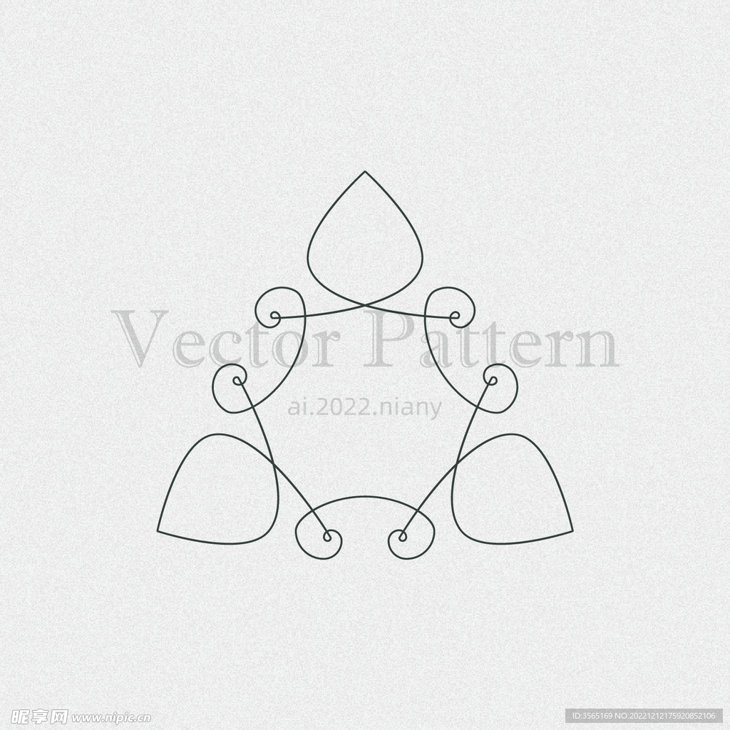 矢量AI装饰花纹图案