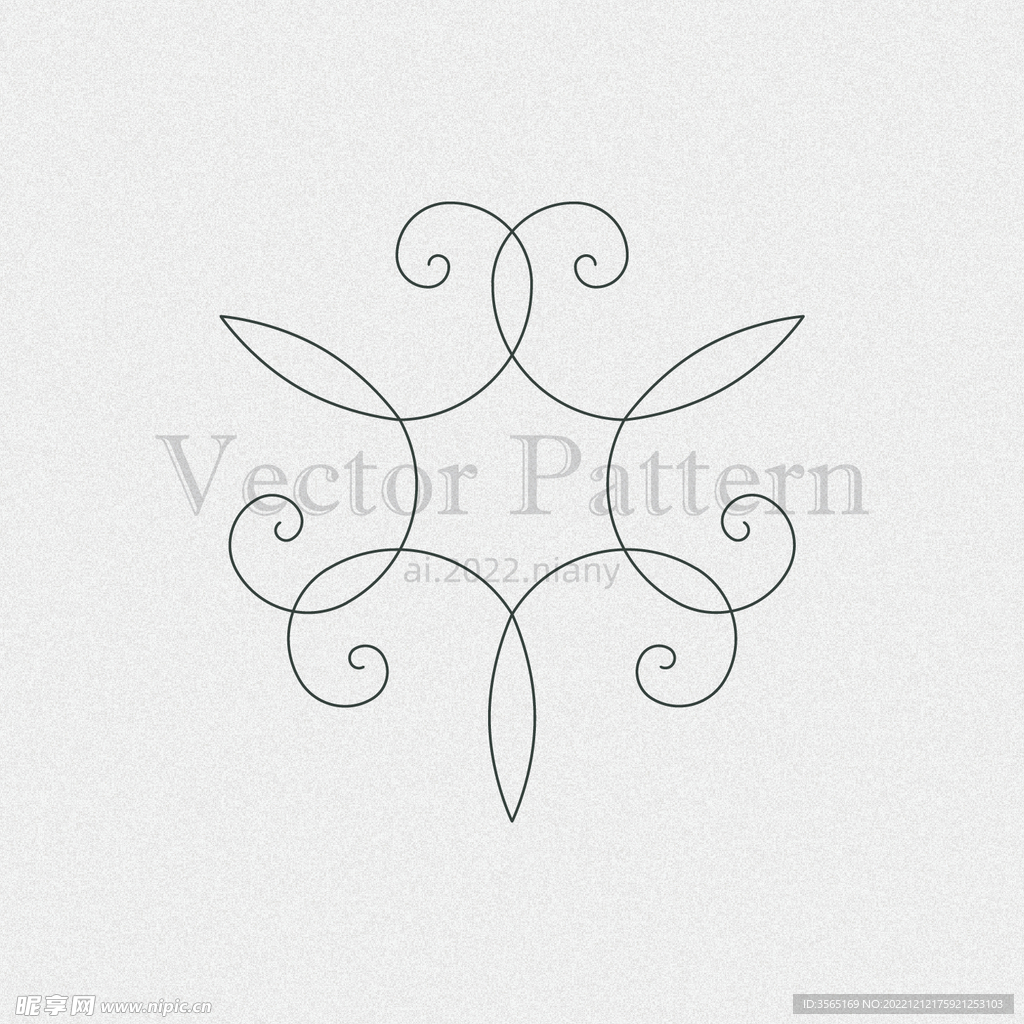 矢量AI装饰花纹图案