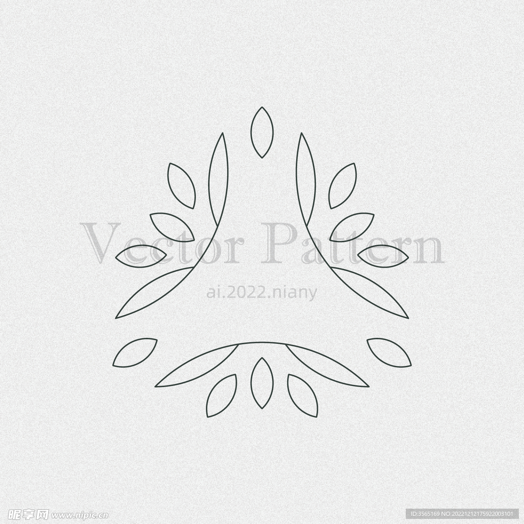 矢量AI装饰花纹图案