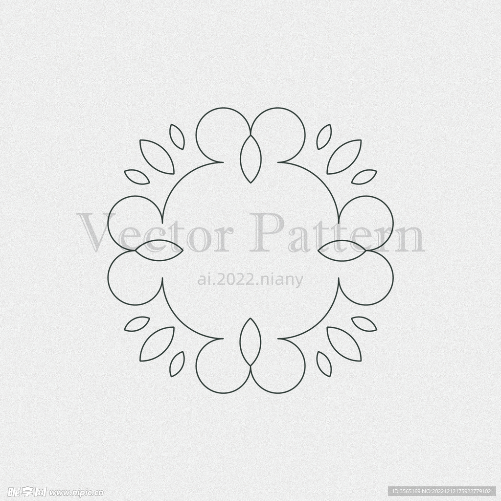 矢量AI装饰花纹图案