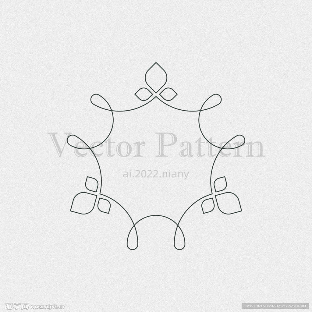 矢量AI装饰花纹图案