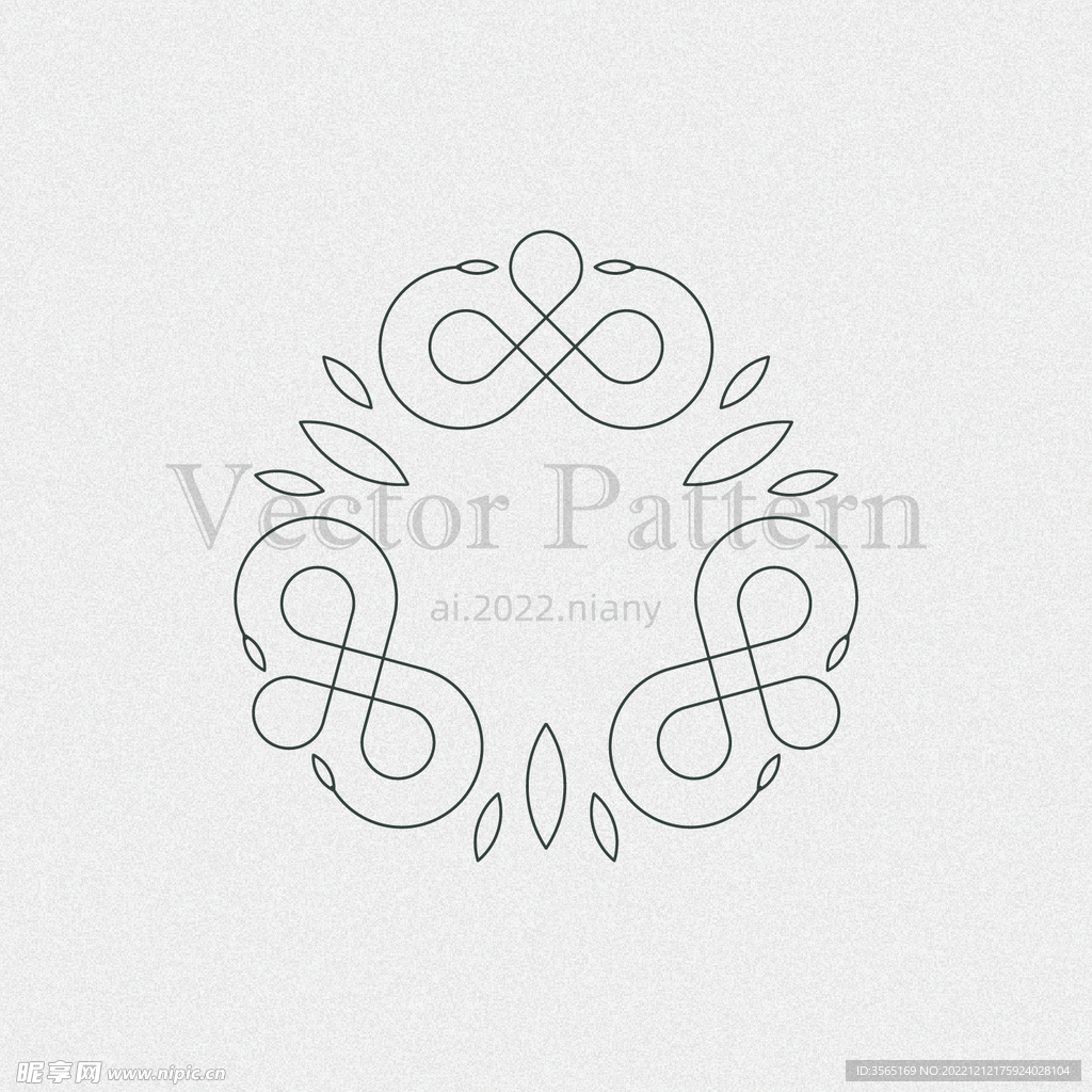 矢量AI装饰花纹图案