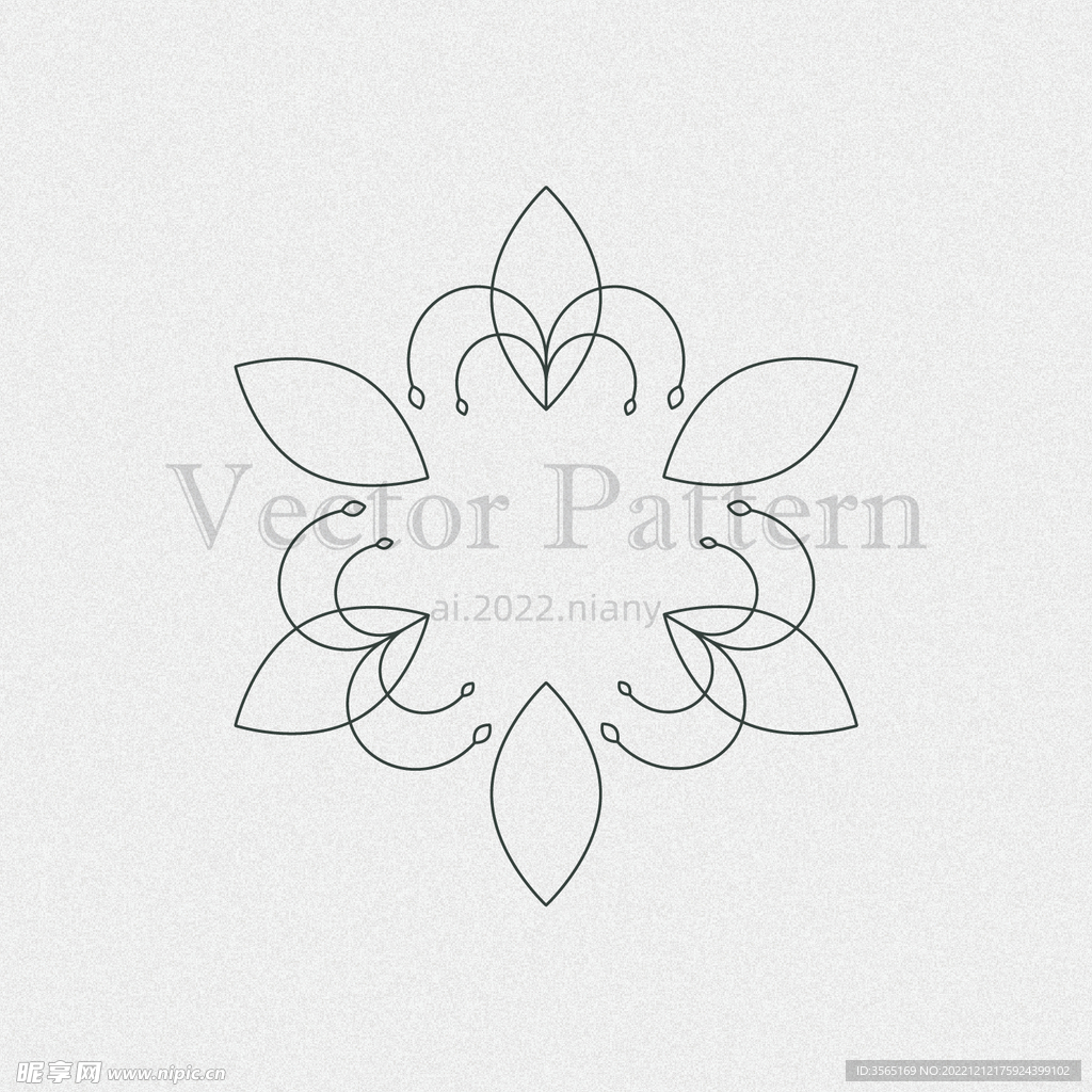 矢量AI装饰花纹图案