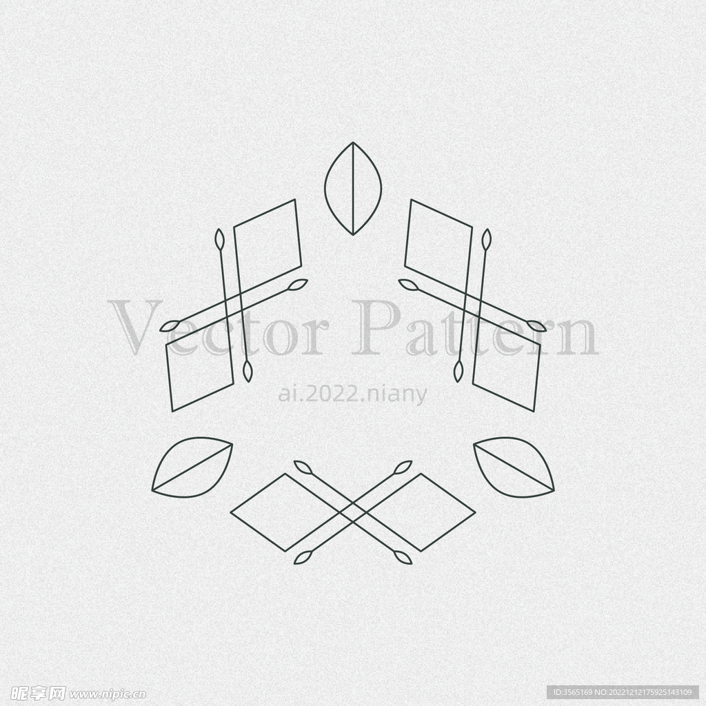 矢量AI装饰花纹图案